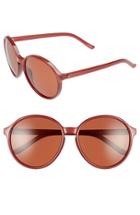 Women's Electric 'riot' 58mm Sunglasses - Smokey Crimson/ Rose