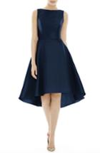 Women's Alfred Sung High/low Cocktail Dress - Blue