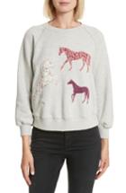 Women's La Vie Rebecca Taylor Applique Fleece Sweatshirt