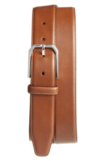 Men's Monte Rosso Carmelo Leather Dress Belt