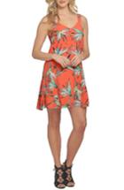 Women's 1.state Floral Print Dress - Coral