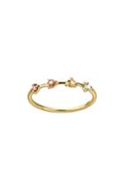 Women's Wwake Counting Collection Four-step Pink Tourmaline, Sunstone & White Diamond Ring