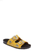 Women's Topshop Studded Slide Sandal .5us / 36eu - Yellow