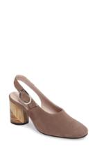 Women's Taryn Rose Fabiola Slingback Pump M - Beige