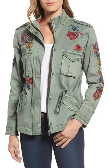 Women's Billy T Embroidered Denim Utility Jacket