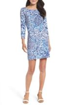 Women's Lilly Pulitzer Sophie Upf 50+ Shift Dress - Blue