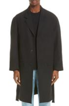 Men's Lemaire Chesterfield Overcoat - Black
