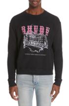 Men's Rhude Chateau Crewneck Sweatshirt - Black
