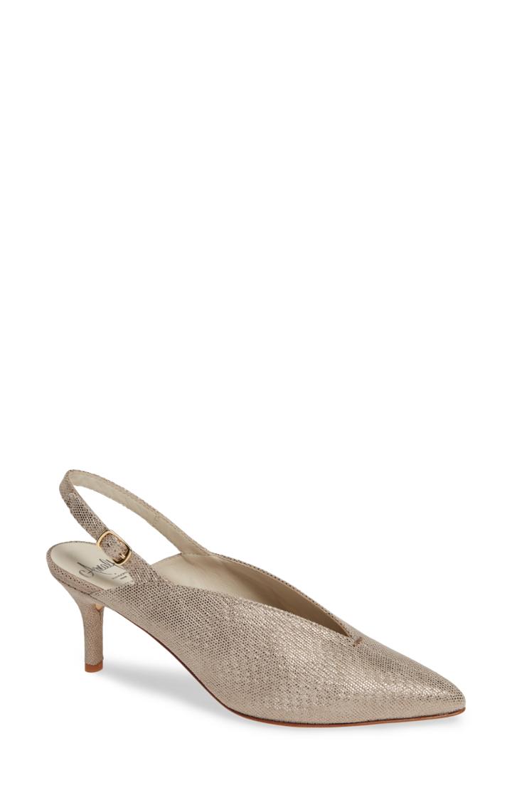 Women's Amalfi By Rangoni Pinerola Slingback Pump .5 M - Beige
