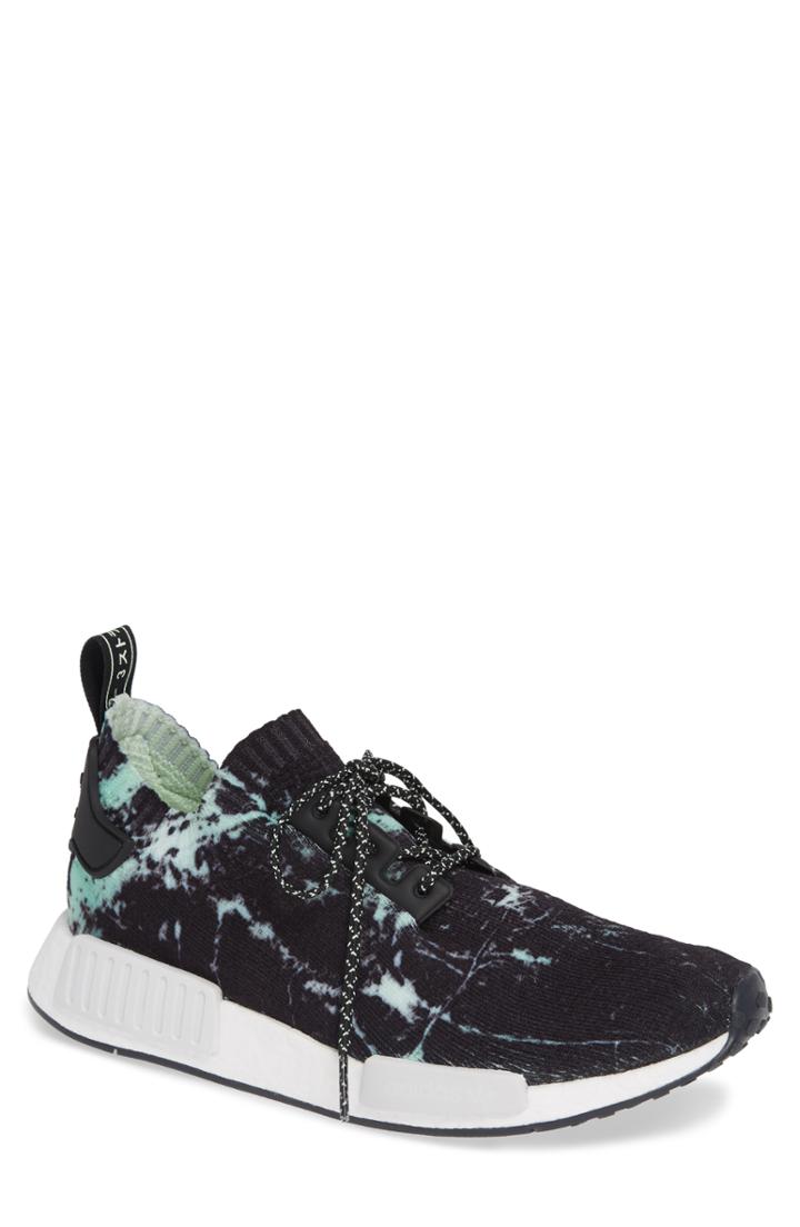 Men's Adidas Nmd - R1 Marble Running Shoe .5 M - Black
