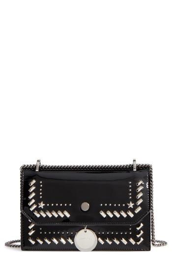 Jimmy Choo Finley Studded Leather Shoulder Bag -