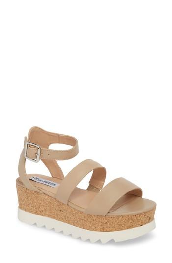Women's Steve Madden Kirsten Layered Platform Sandal M - Brown