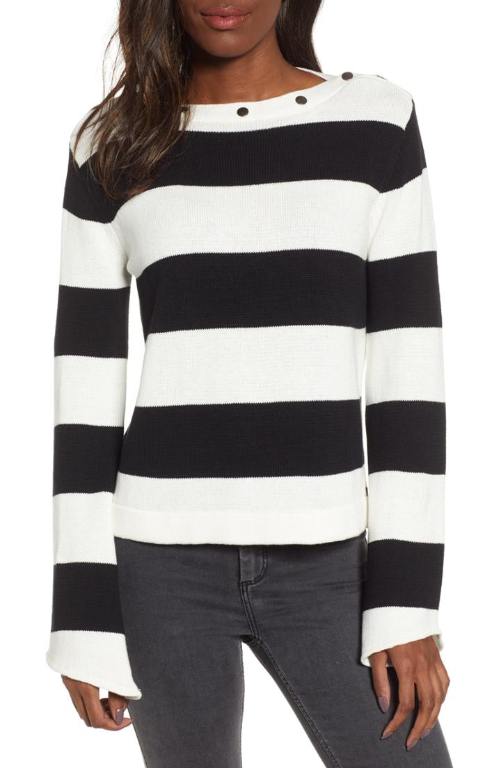 Women's Lira Clothing Eyes Wide Open Sweater - Black