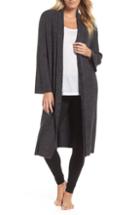 Women's Barefoot Dreams Cozychic Lite Cross Creek Long Cardigan /x-large - Grey