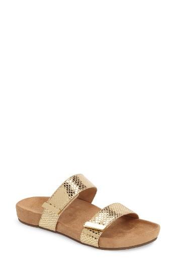 Women's Vionic 'jura' Slide Sandal M - Metallic