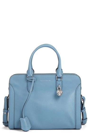 Alexander Mcqueen 'small Padlock' Calfskin Leather Satchel -