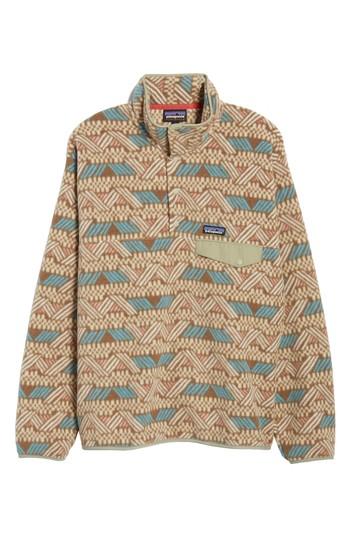 Men's Patagonia Synchilla Snap-t Fleece Pullover - Brown