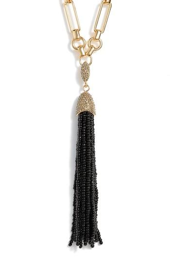 Women's Vince Camuto Seed Bead Tassel Y-necklace