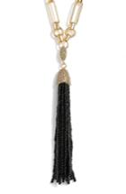 Women's Vince Camuto Seed Bead Tassel Y-necklace