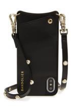 Bandolier Claire Leather Iphone X Crossbody Case - Black