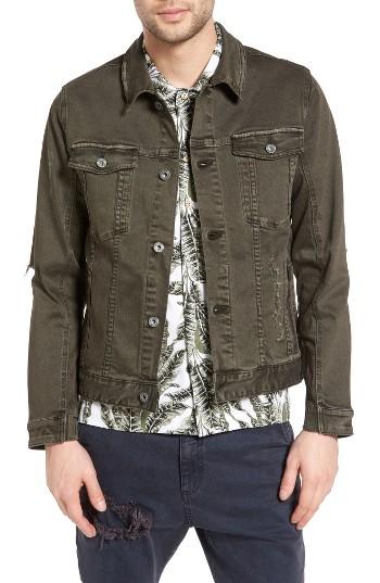 Men's Zanerobe Greaser Denim Jacket - Green