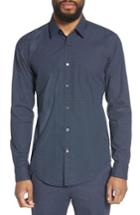 Men's Boss Ronni Slim Fit Micro Print Sport Shirt - Blue