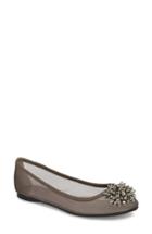 Women's Adrianna Papell Stevie Embellished Flat M - Grey