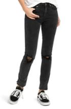 Junior Women's Rvca Dayley Skinny Jeans - Black