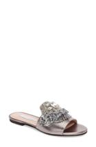 Women's James Chan Jallie Crystal Embellished Slide M - Metallic