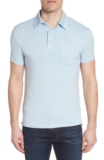 Men's Nifty Genius Nicholas Slim Fit Pocket Polo - Blue