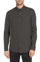 Men's Theory Rammy Trim Fit Solid Sport Shirt - Green