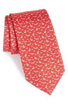 Men's Salvatore Ferragamo Edo Print Silk Tie, Size - Red