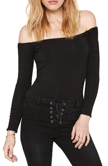 Women's Amuse Society Ever After Off The Shoulder Top - Black