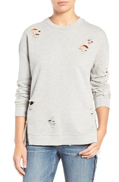 Women's Joe's Lyndon Ripped Pullover - Grey