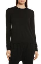 Women's Vince Overlay Cashmere Sweater - Black
