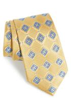 Men's Nordstrom Men's Shop France Geometric Silk Tie, Size - Metallic