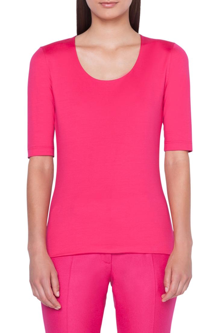 Women's Sanctuary Uptown Tiered Hem Linen Tee - Coral