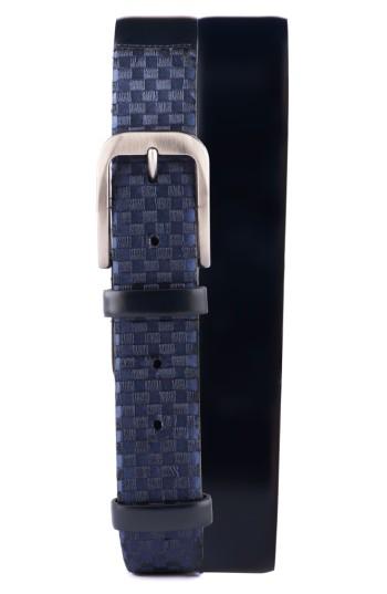 Men's Jared Lang Micro Stud Leather Belt