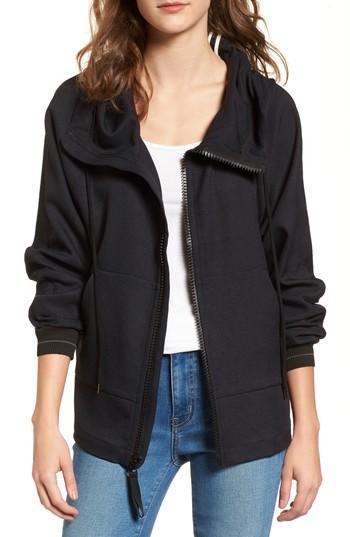Women's James Perse Side Snap Jacket - Black