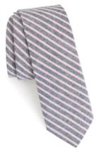 Men's 1901 Rossie Stripe Cotton Tie, Size - Black
