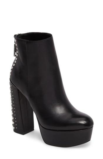 Women's Dolce Vita Liv Studded Platform Bootie M - Black