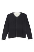 Women's Eileen Fisher Reversible Organic Cotton Cardigan, Size - Black