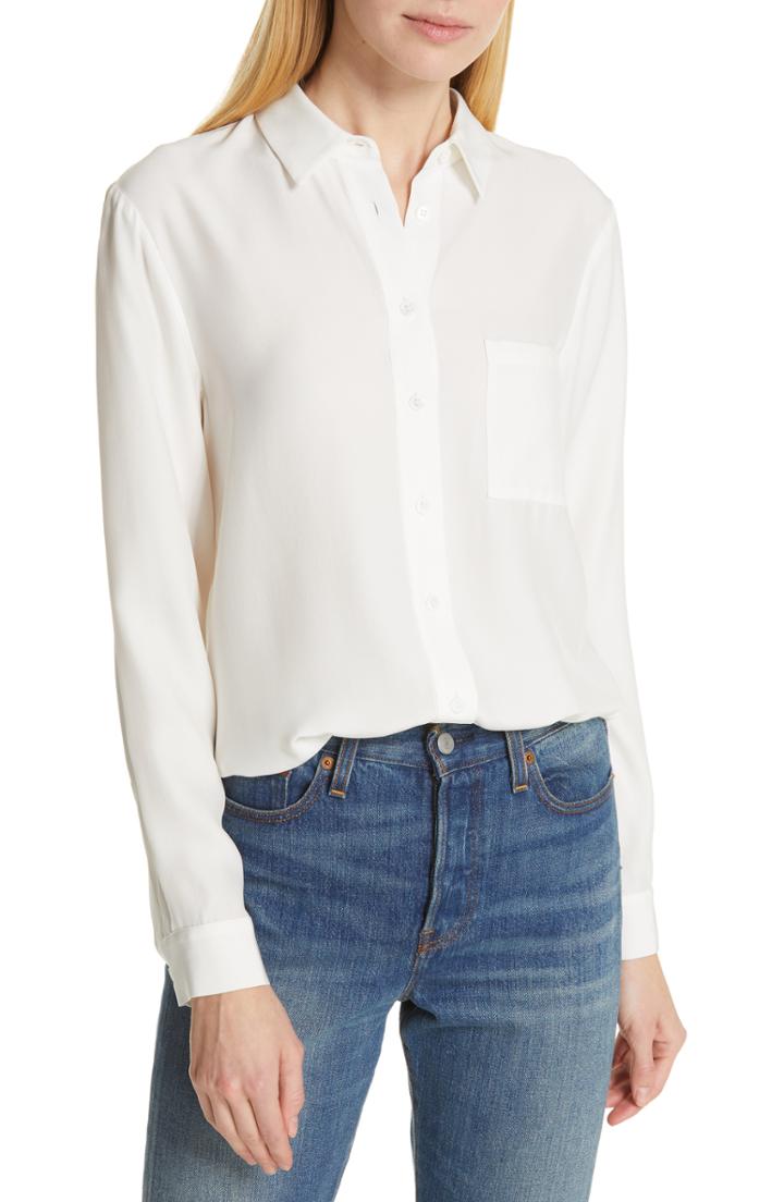 Women's Jenni Kayne Silk Charmeuse Top - Ivory