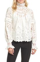 Women's Elliatt Calais Lace Top - White