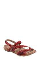 Women's Earth Maui Sandal .5 M - Red