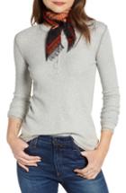 Women's Free People Positano Paisley Square Scarf, Size - Black