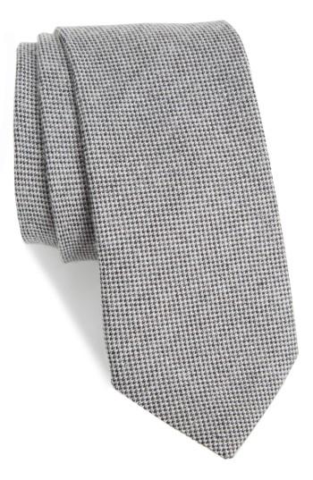 Men's Bonobos Small Bird's Eye Silk Blend Tie, Size - Black