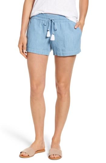 Women's Vineyard Vines Drawstring Chambray Shorts - Blue