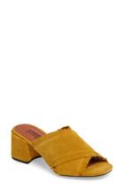 Women's Topshop Nancy Fringe Sandal .5us / 37eu - Yellow