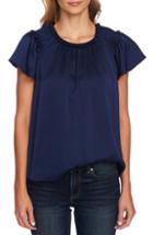 Women's Cece Flutter Sleeve Blouse, Size - Blue